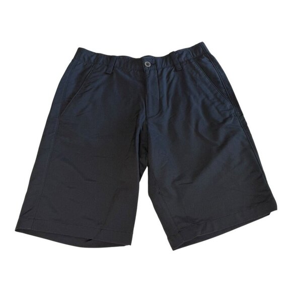 Under Armour Mens Golf Shorts~Size 32~Black 11" Inseam Performance Gear NWT - Picture 1 of 9